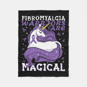 Couverture Polaire Les Guerriers Fibromyalgia Sont Magiques Unicorne 