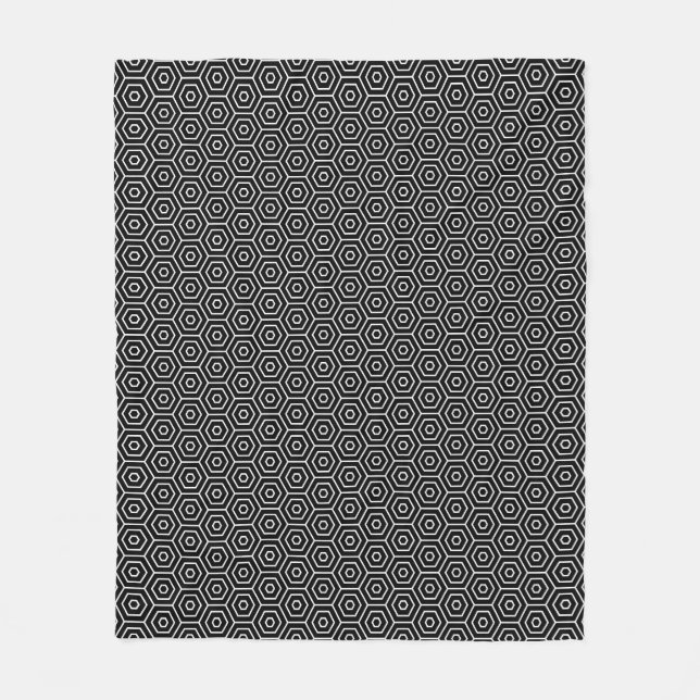 Couverture Polaire Les hexagones donnent au motif géométrique (Devant)