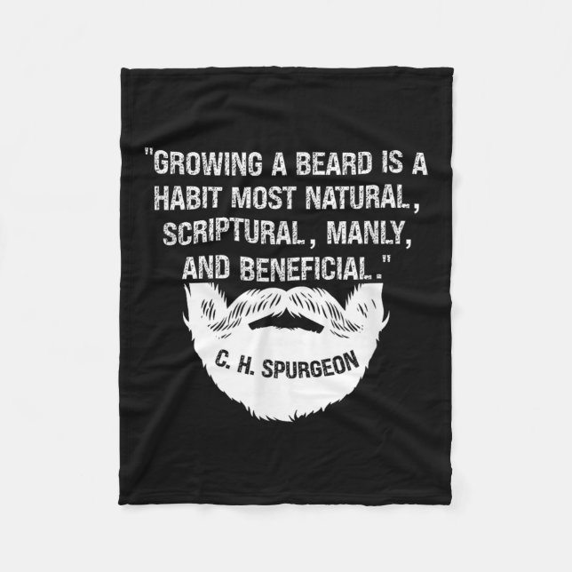 Couverture Polaire Les Hommes Qui Cultivent Une Barbe Sont Naturelles (Devant)