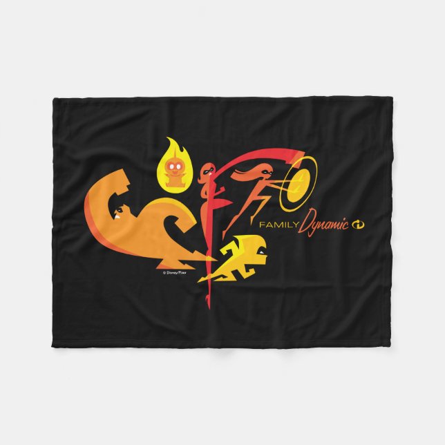 Couverture Polaire Les Incroyables 2| Dynamique de la famille (Devant (Horizontal))