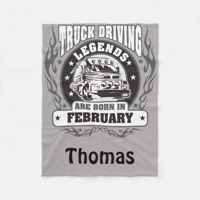 Couverture Polaire Les Légendes De La Conduite De Camion Sont Nées En (Devant)