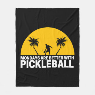 Couverture Polaire Les Lundi De Pickleball Sont Meilleurs Avec Pickle