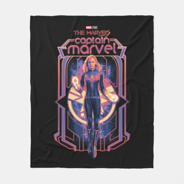 Couverture Polaire Les merveilles Capitaine Marvel Caractère Graphiqu (Devant)