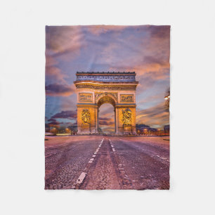 Couverture Polaire Les monuments Arc de Triomphe, Paris France