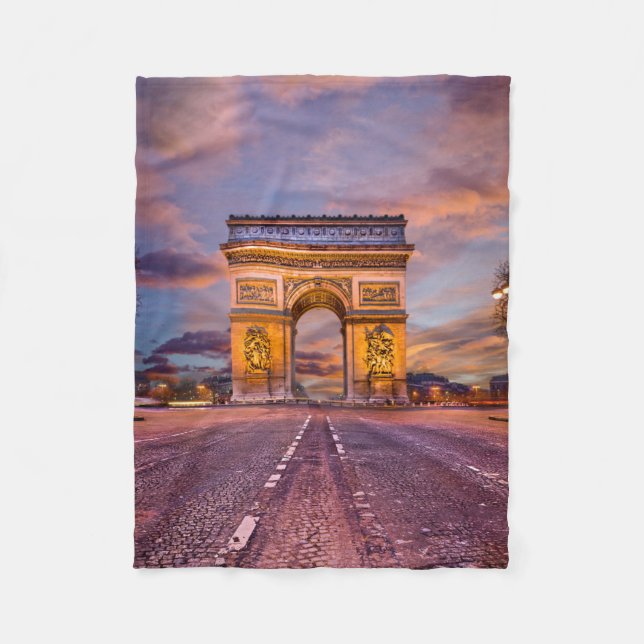 Couverture Polaire Les monuments | Arc de Triomphe, Paris France (Devant)