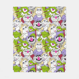 Couverture Polaire Les Muppets  Motif surdimensionné
