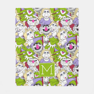 Couverture Polaire Les Muppets  Motif surdimensionné de monogramme