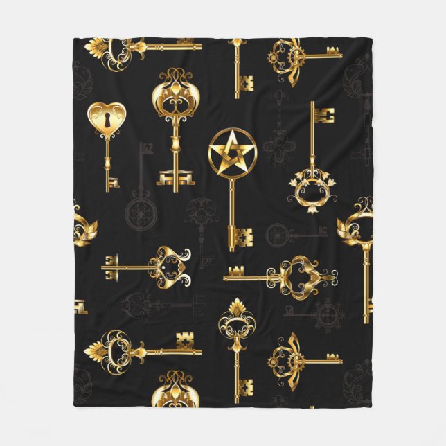 Couverture Polaire Les Patters de Seamless avec Golden Keys (Devant)