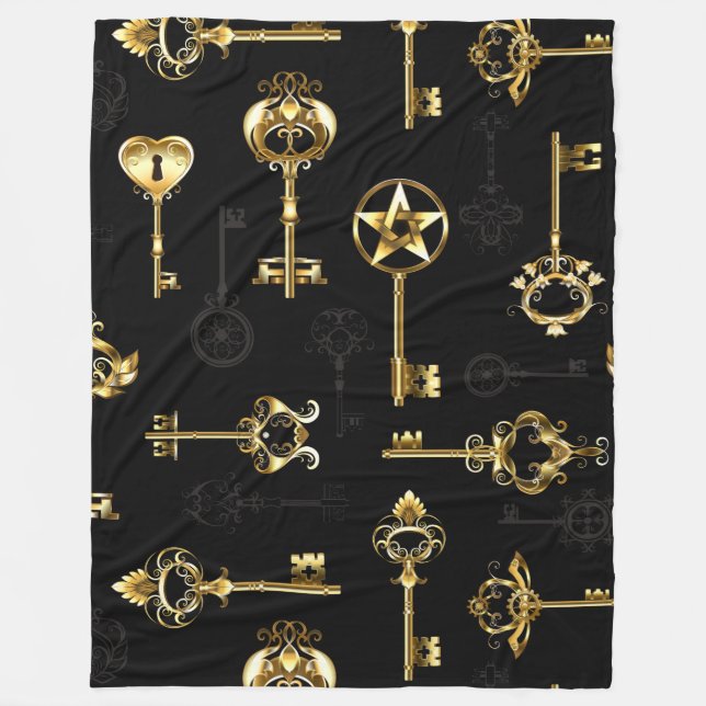 Couverture Polaire Les Patters de Seamless avec Golden Keys (Devant)