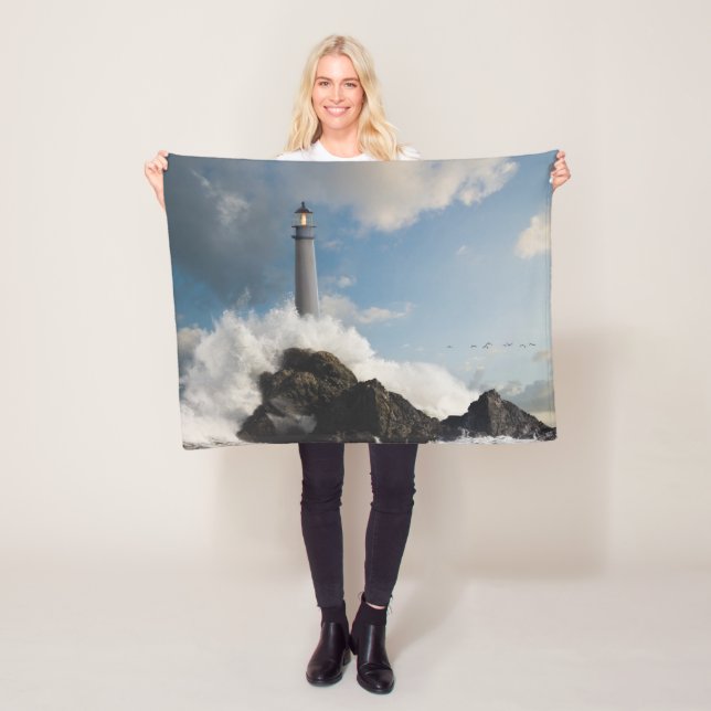 Couverture Polaire Les phares | Phare Avec Vagues De Crise (En situation)
