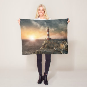 Couverture Polaire Les phares Phare rouge et blanc