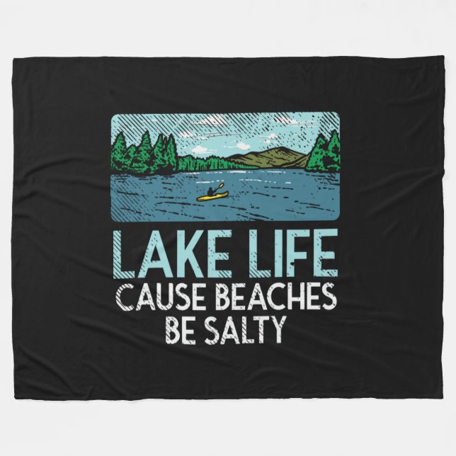 Couverture Polaire Les plages salées Lake Life (Devant (Horizontal))