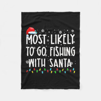 Couverture Polaire Les Plus Probables D'Aller Pêcher Avec Père Noël L