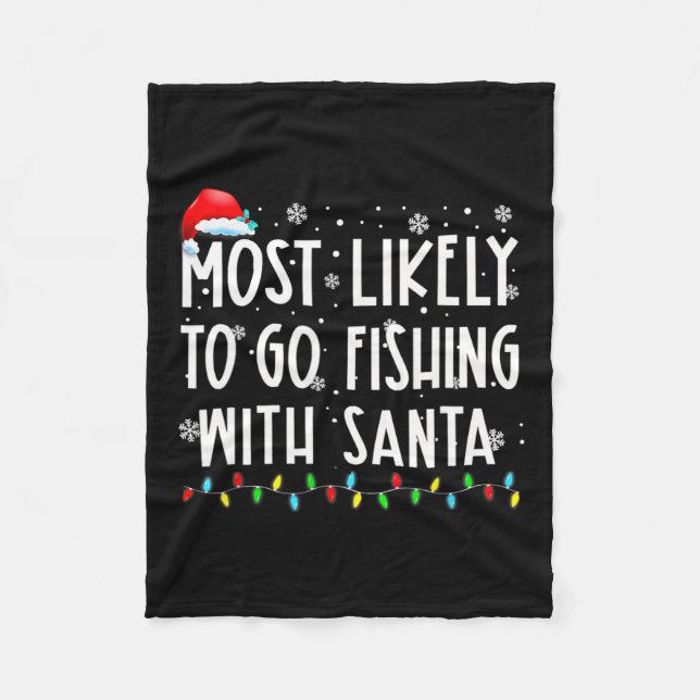 Couverture Polaire Les Plus Probables D'Aller Pêcher Avec Père Noël L (Devant)