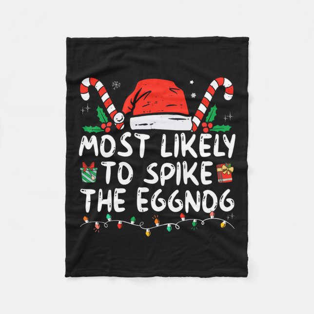 Couverture Polaire Les Plus Susceptibles D'Araigner La Famille Eggnog (Devant)