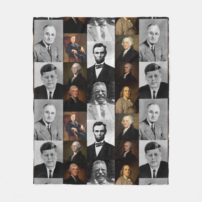 Couverture Polaire Les présidents américains, Hamilton et Franklin (Devant)