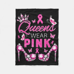 Couverture Polaire Les reines portent rose cancer du sein sensibilisa