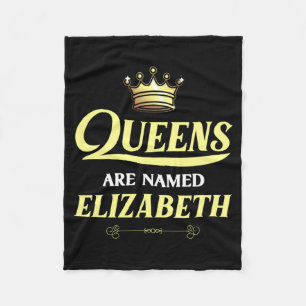 Couverture Polaire Les reines s'appellent Elizabeth Cadeau Personnali