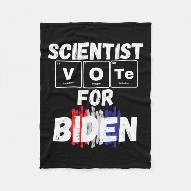 Couverture Polaire Les Scientifiques Votent Pour Biden (Devant)