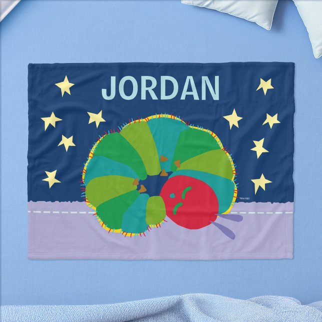 Couverture Polaire Les très affamés Caterpillar Sweet Dreams (Blanket on bed)