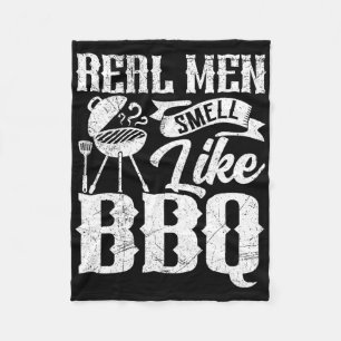 Couverture Polaire Les vrais hommes sentent comme un barbecue à fumée