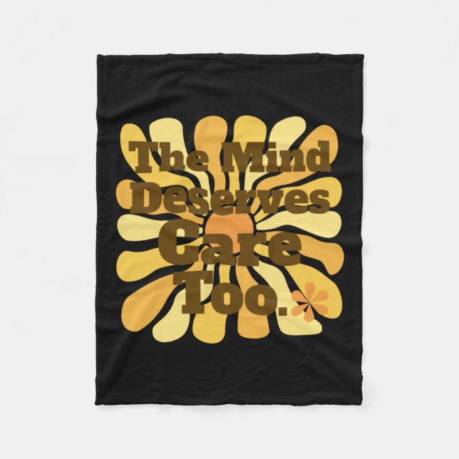 Couverture Polaire L'Esprit Mérite Également D'Être Soigné. Psycholog (Devant)