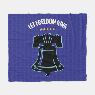 Couverture Polaire Let Freedom Ring Liberty Bell Patriotic Throw