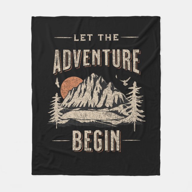 Couverture Polaire Let the adventure begin (Devant)