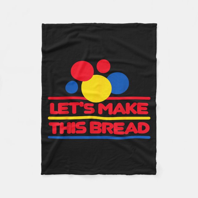 Couverture Polaire Let's Make This Bread  (Devant)