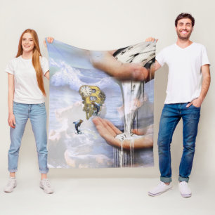 Couverture Polaire Lettre d'anniversaire B