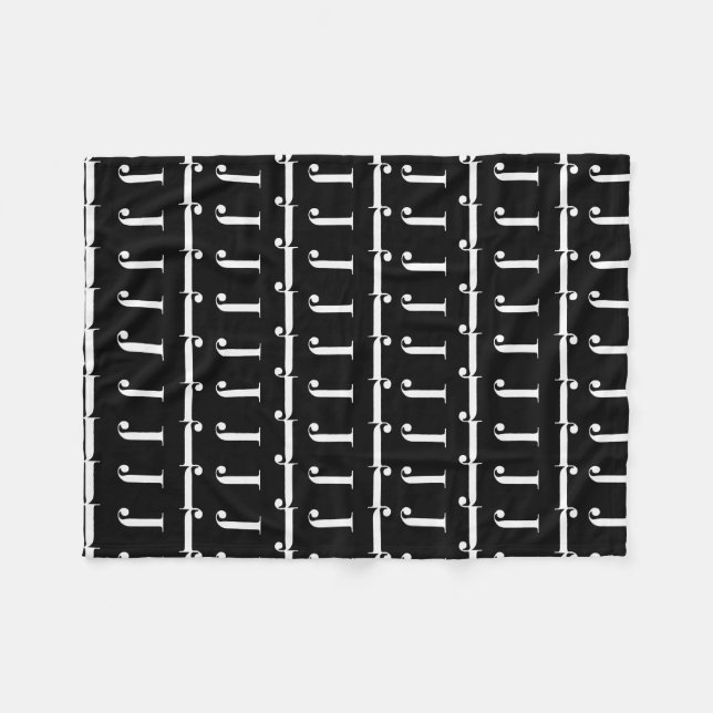 COUVERTURE POLAIRE LETTRE INITIALE MOYENNE J (Devant (Horizontal))