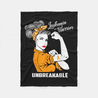 Couverture Polaire Leucémie Guerrier Indestructible Conscience Cadeau