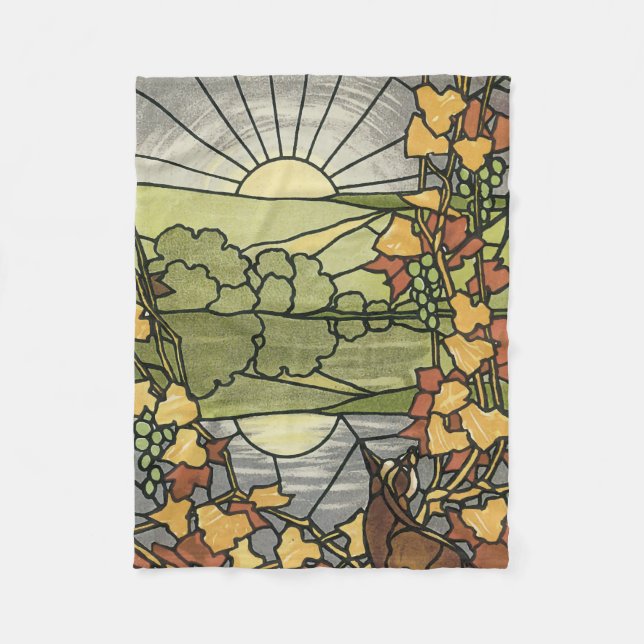 Couverture Polaire Lever de soleil en verre souillé (Devant)