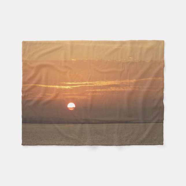 Couverture Polaire Lever de soleil sur la mer des Caraïbes Aruba I (Devant (Horizontal))