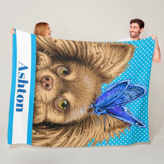 Couverture Polaire Lg Precious Chihuahua Blanche polaire (En situation)