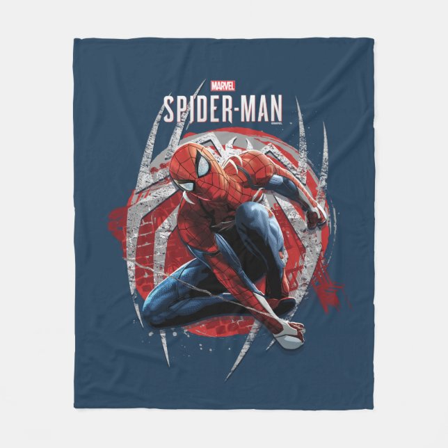Couverture Polaire L'homme-araignée de Marvel | Web Swing Street Art  (Devant)