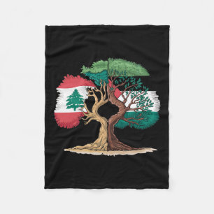 Couverture Polaire Liban Palestine Drapeau libanais Palestinien