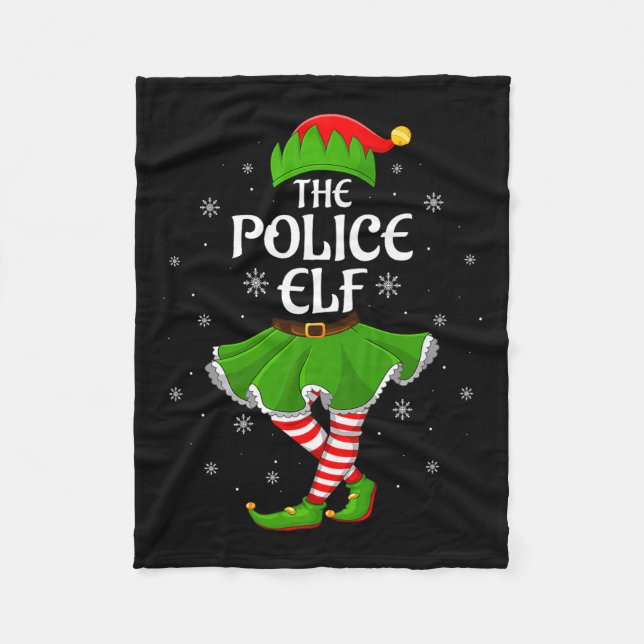 Couverture Polaire Lice Elf Christmas Family Girls Women Elf Squad Xm (Devant)