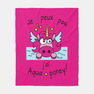 couverture polaire "Licorne, Aquaponey"