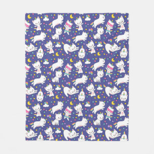 Couverture Polaire Licorne Arc-en-ciel Kitty