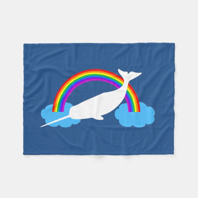 Couverture Polaire Licorne de mer (Devant (Horizontal))