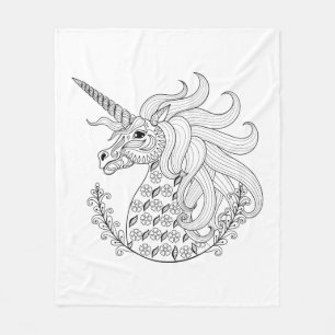 Couverture Polaire Licorne inspirée