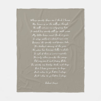 Couverture Polaire Light Brown Custom Poem Song Lyric Quote 