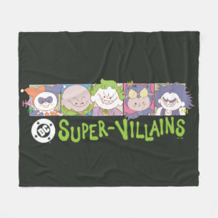 Couverture Polaire Ligne de dessins animés des Super-Vilains de DC