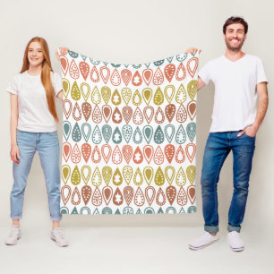 Couverture Polaire Lignes Boho
