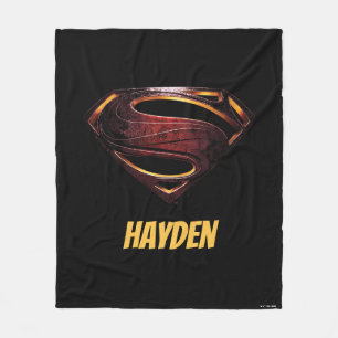 Couverture Polaire Ligue de Justice   Symbole de superman métallique