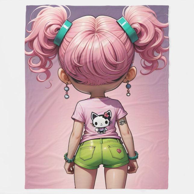 Couverture Polaire Lil Tyke Chibi (Devant)