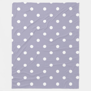 Couverture Polaire Lila violet à pois