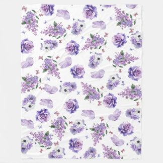 Couverture Polaire Lilac Dreams & Butterfly Whispers