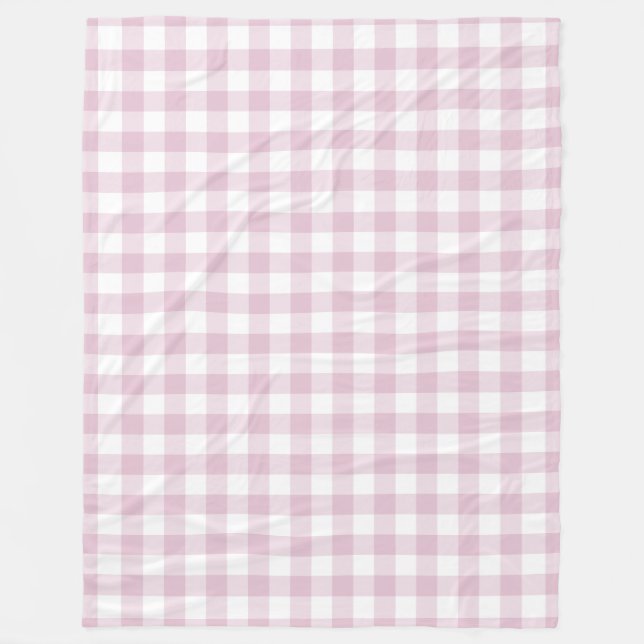 Couverture Polaire Lilac Purple En vichy Motif (Devant)
